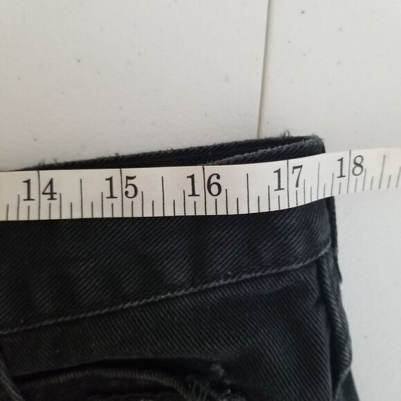 Vintage Harley Davidson Jeans 35x 30 Straight Leg Black Distressed Y2K Biker - Picture 4 of 9